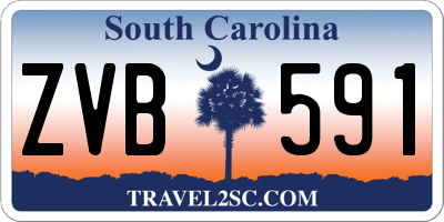 SC license plate ZVB591