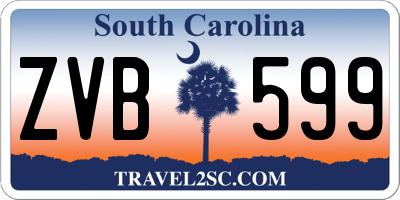 SC license plate ZVB599