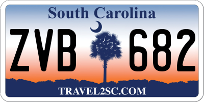 SC license plate ZVB682