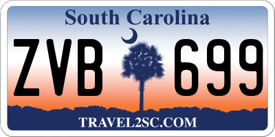 SC license plate ZVB699