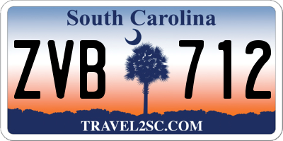 SC license plate ZVB712