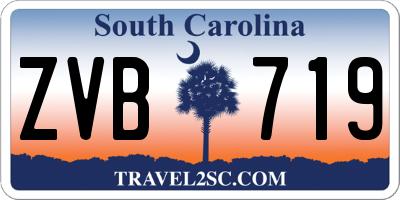 SC license plate ZVB719