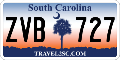 SC license plate ZVB727