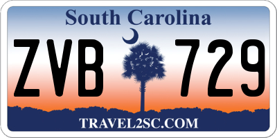 SC license plate ZVB729