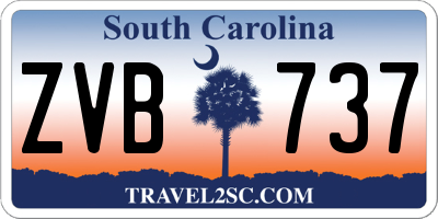 SC license plate ZVB737