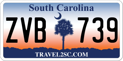 SC license plate ZVB739