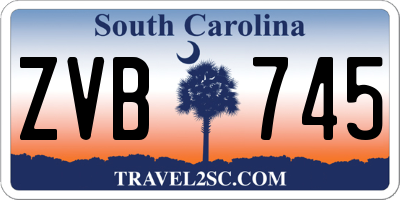 SC license plate ZVB745