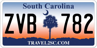 SC license plate ZVB782