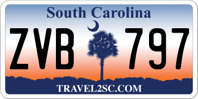 SC license plate ZVB797