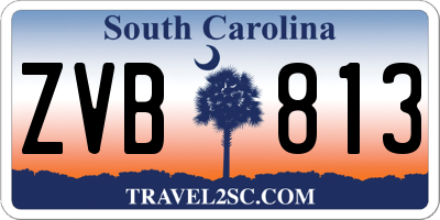 SC license plate ZVB813