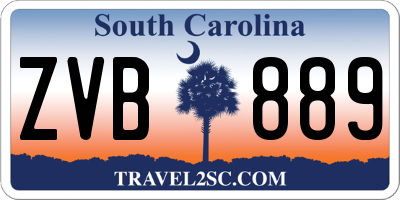 SC license plate ZVB889