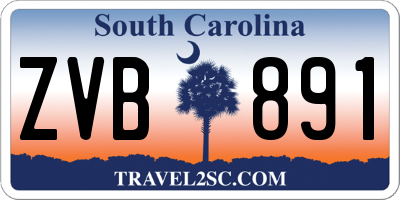 SC license plate ZVB891
