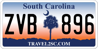 SC license plate ZVB896