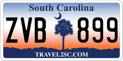 SC license plate ZVB899