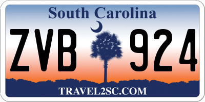 SC license plate ZVB924