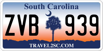 SC license plate ZVB939