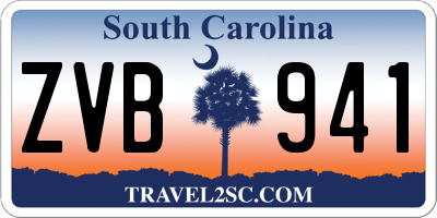 SC license plate ZVB941