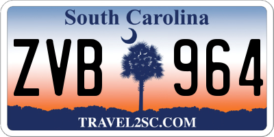 SC license plate ZVB964