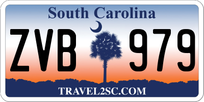 SC license plate ZVB979