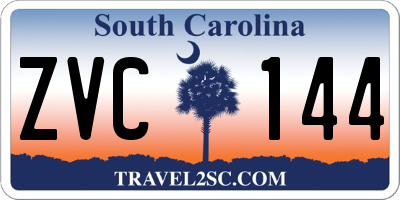 SC license plate ZVC144