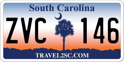 SC license plate ZVC146