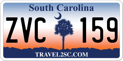 SC license plate ZVC159