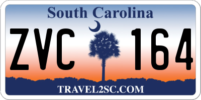 SC license plate ZVC164