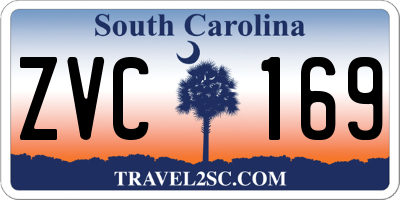 SC license plate ZVC169