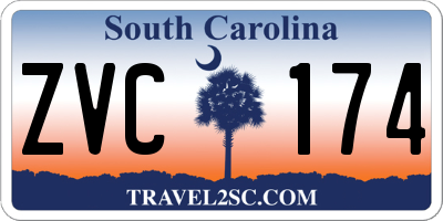 SC license plate ZVC174