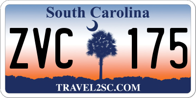 SC license plate ZVC175