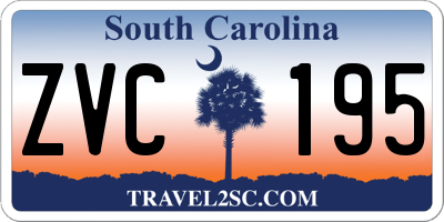 SC license plate ZVC195