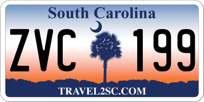 SC license plate ZVC199