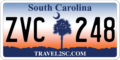 SC license plate ZVC248