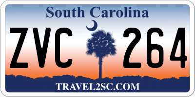 SC license plate ZVC264