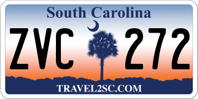 SC license plate ZVC272