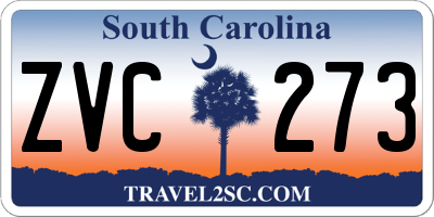 SC license plate ZVC273