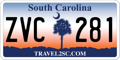 SC license plate ZVC281