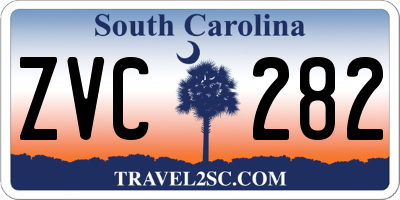 SC license plate ZVC282