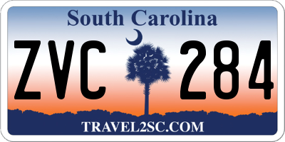 SC license plate ZVC284
