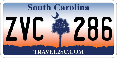 SC license plate ZVC286