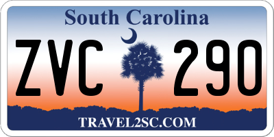 SC license plate ZVC290