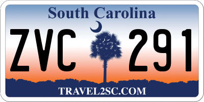 SC license plate ZVC291