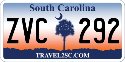SC license plate ZVC292