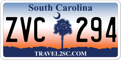 SC license plate ZVC294