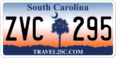 SC license plate ZVC295