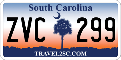 SC license plate ZVC299