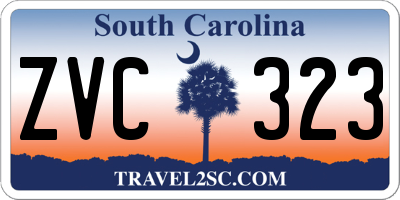 SC license plate ZVC323