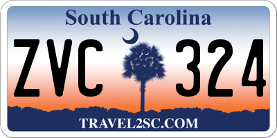 SC license plate ZVC324