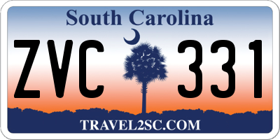 SC license plate ZVC331