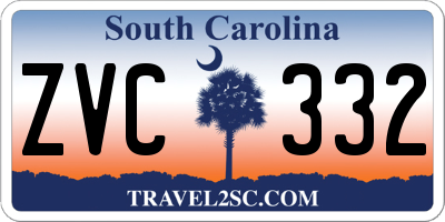 SC license plate ZVC332